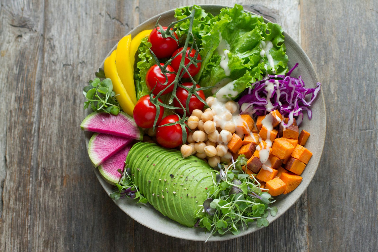 Healthy Vegetable Salad Bowl Recipe